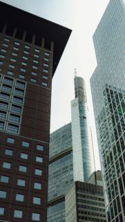 Frankfurt Skyline Modern Architecture Skyscraper Phone Wallpaper