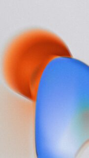 Abstract Vibrant Orange and Blue Gradient Aesthetic Mobile Wallpaper