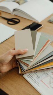 Creative Interior Design Color Swatches Aesthetic Phone Wallpaper