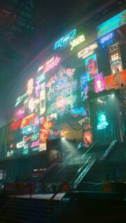 Cyberpunk 2077 Night City Neon Gaming Wallpaper for Mobile – High Quality 4K