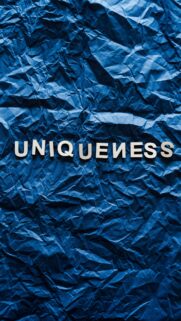 Embrace Your Authentic Self: Uniqueness Daily Affirmation Phone Wallpaper
