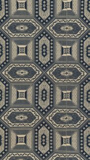 Elegant Indigo Geometric Japanese Pattern Aesthetic Mobile Wallpaper