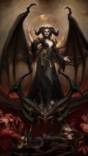 Diablo IV Lilith Dark Fantasy Gaming Wallpaper – 4K Mobile Background