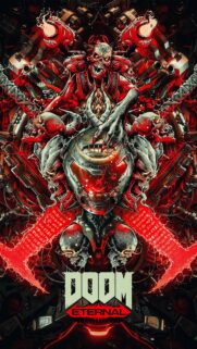 Doom Eternal Slayer Fire Mobile Wallpaper – High Quality 4K Gaming Background