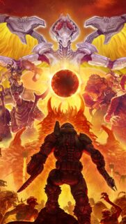 Doom Eternal Slayer 4K Mobile Wallpaper – Epic Gaming Background for Smartphones