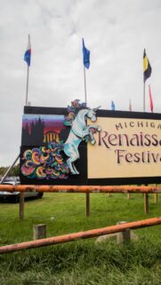 Michigan Renaissance Festival Unicorn Sign Mobile Wallpaper