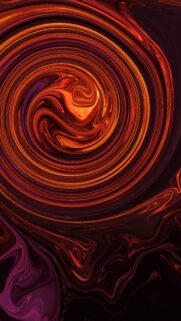 Fiery Orange and Deep Purple Swirl Abstract 4K Mobile Wallpaper