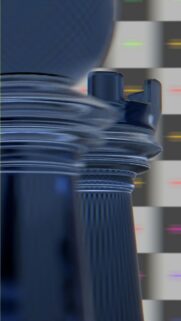 Abstract Glass Chess Rook Strategy Minimalist Mobile Wallpaper