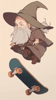 Epic Gandalf the Grey Mobile Wallpaper – High Quality Fantasy Art for Your Phone