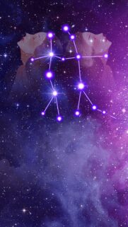 Gemini Zodiac Constellation Aesthetic Space Celestial Phone Wallpaper
