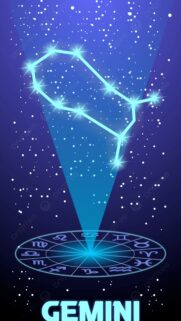 Stunning Gemini Zodiac Constellation Celestial Air Phone Wallpaper