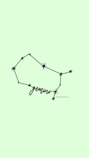 Minimalist Gemini Constellation Aesthetic Zodiac Wallpaper