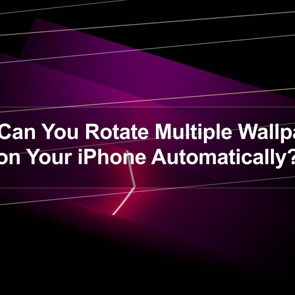 How Can You Rotate Multiple Wallpapers on Your iPhone Automatically?