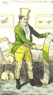 Vintage 19th Century Aristocratic Gentleman Illustration Mobile Wallpaper