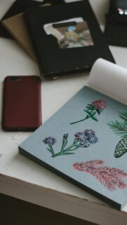 Aesthetic Nature Sketchbook and Phone Desktop Inspiration Wallpaper