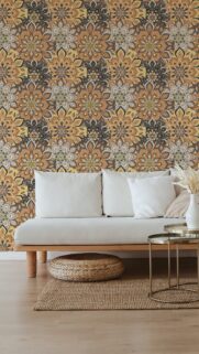Bohemian Mandala Spiritual Energy Aesthetic Boho Pattern Wallpaper