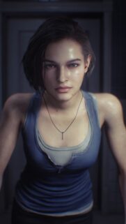 Jill Valentine Resident Evil Gaming Wallpaper – High-Quality Mobile Background