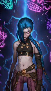 Jinx Arcane Gaming Wallpaper – High Quality HD Mobile Background
