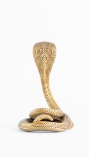 Gold Cobra Zodiac Prosperity Leo Astrological Aesthetic Wallpaper