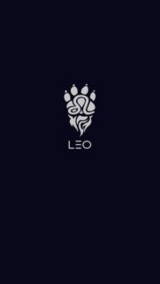 Minimalist Leo Zodiac Sign Symbol Artistic Mobile Phone Wallpaper