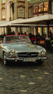 Classic Luxury Car Manifestation Vision Board Success Wallpaper