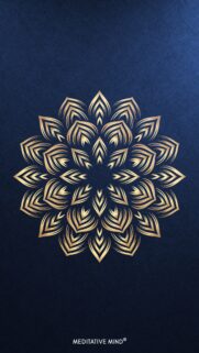 Golden Mandala Spiritual Energy and Sacred Geometry Phone Wallpaper
