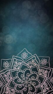 Soothing Pink Mandala Aesthetic Spiritual Energy Phone Wallpaper