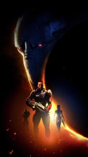 Mass Effect Commander Shepard High-Quality Gaming Wallpaper for Mobile
