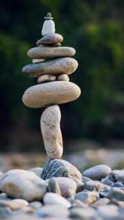 Zen Stone Stacking Meditation Balance Spiritual Aesthetic Wallpaper