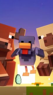 Minecraft Pixel World 4K Gaming Wallpaper for Mobile – High Quality Free Download