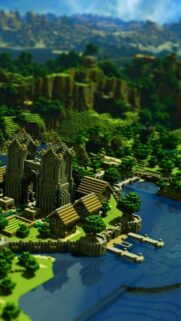Minecraft 4K Gaming Wallpaper for Mobile – Epic Blocky World Background