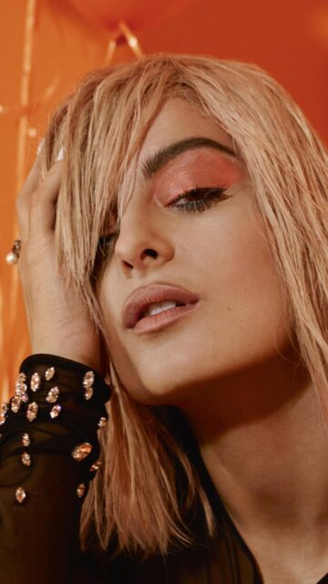 Bebe Rexha Stunning Portrait Aesthetic Wallpaper for Mobile