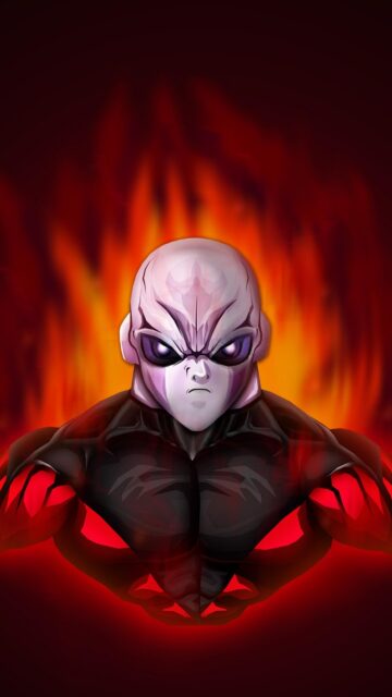 Jiren Dragon Ball Super Intense Fiery Aura Mobile Wallpaper