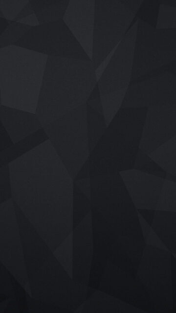 Minimalist Dark Charcoal Geometric Low Poly Abstract Mobile Wallpaper