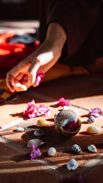Sacred Earth Ritual and Manifestation Energy Spiritual Wallpaper