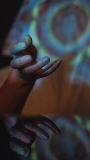 Chakra Energy Flow and Spiritual Aura Hand Manifestation Wallpaper