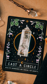 Cast a Circle Crystal Energy and Manifestation Spiritual Wallpaper