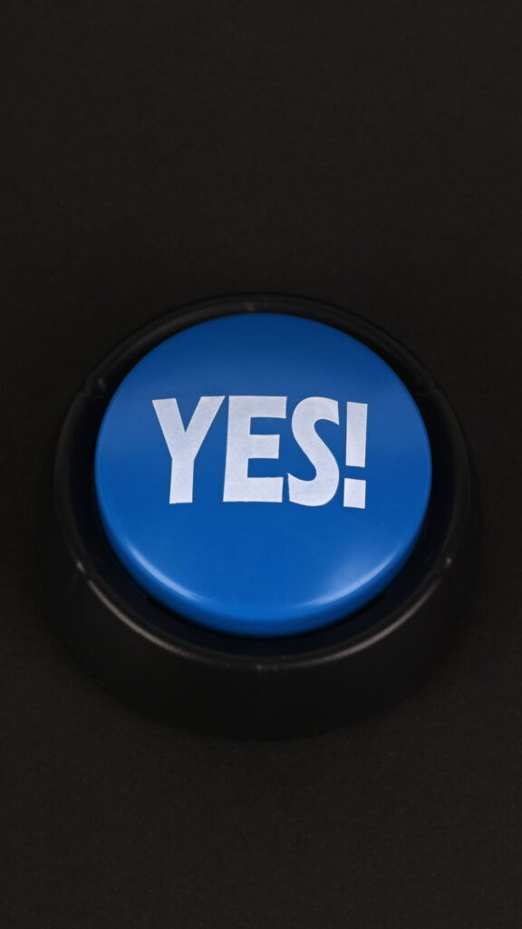 Positive Affirmation Manifestation YES Button Energy Aesthetic Wallpaper