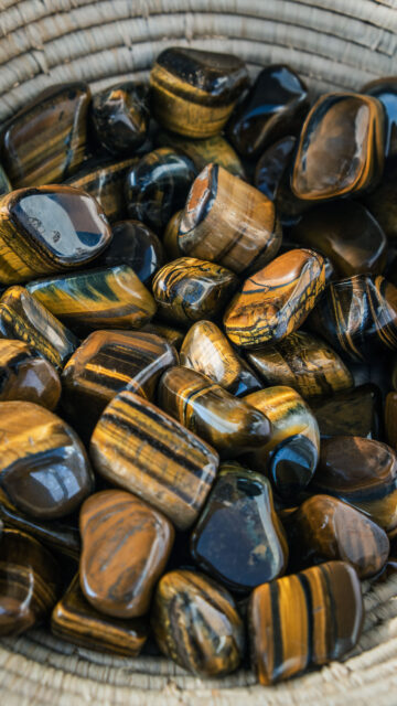 Healing Tiger Eye Crystal Energy and Grounding Protection Wallpaper