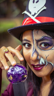 Mystical Fortune Teller Crystal Ball Tarot Reading Spiritual Energy Wallpaper