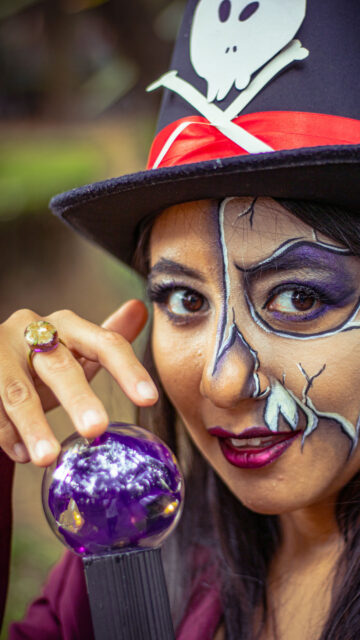 Mystical Fortune Teller Crystal Ball Tarot Reading Spiritual Energy Wallpaper