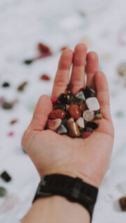 Healing Crystal Energy Stones for Intentional Living Aesthetic Wallpaper