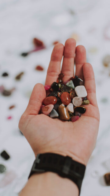 Healing Crystal Energy Stones for Intentional Living Aesthetic Wallpaper