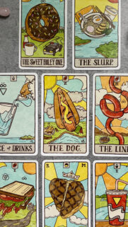 Mystic Food Tarot Card Aesthetic Spreads for Spiritual Manifestation Wallpaper