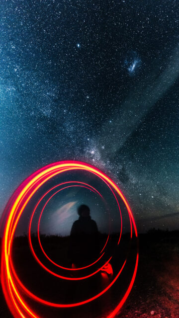 Aquarius Zodiac Night Sky Milky Way Aesthetic Phone Wallpaper