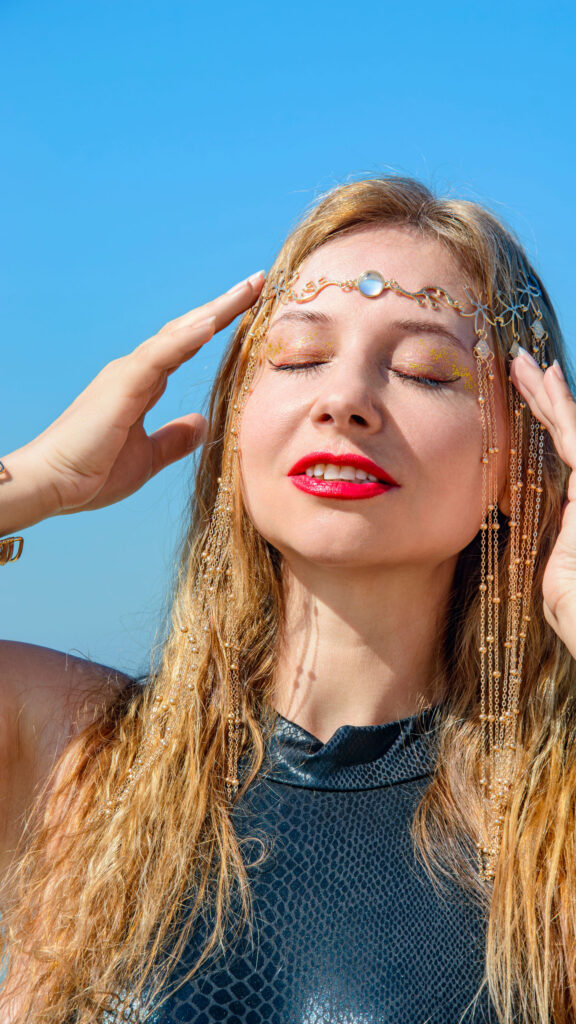 Divine Crown Chakra Activation and Spiritual Energy Flow Wallpaper