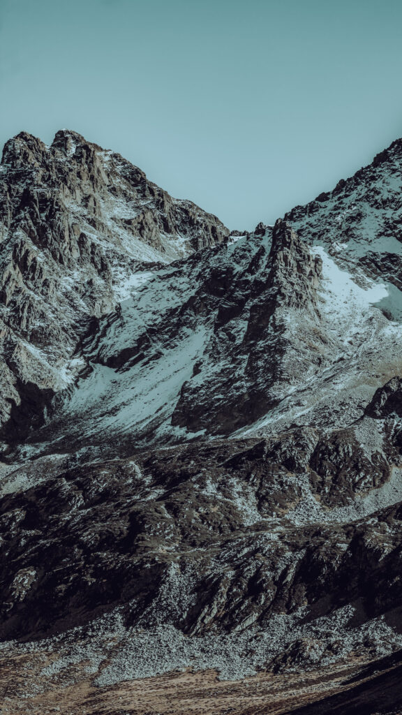 Majestic Capricorn Zodiac Mountain Peak Aesthetic 4K Phone Wallpaper