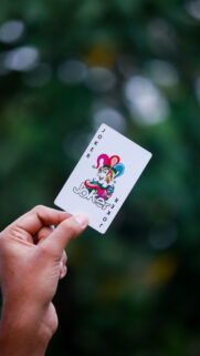 Mystical Joker Tarot Card Symbolism and Intuitive Energy Wallpaper