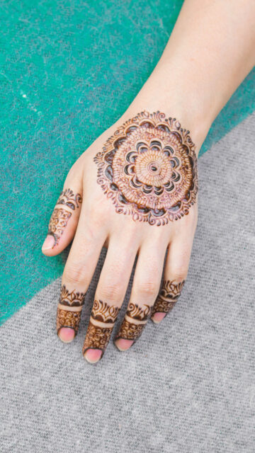 Mandala Henna Hand Art Spiritual Zen Energy Phone Wallpaper