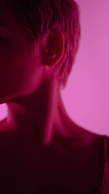 Vibrant Magenta Aura and Spiritual Energy Healing Wallpaper
